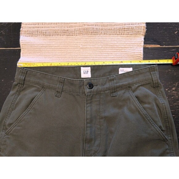 Vintage Y2K GAP Carpenter Pants Men's 32x30 Army Green Skate Surf Utility - Picture 3 of 13